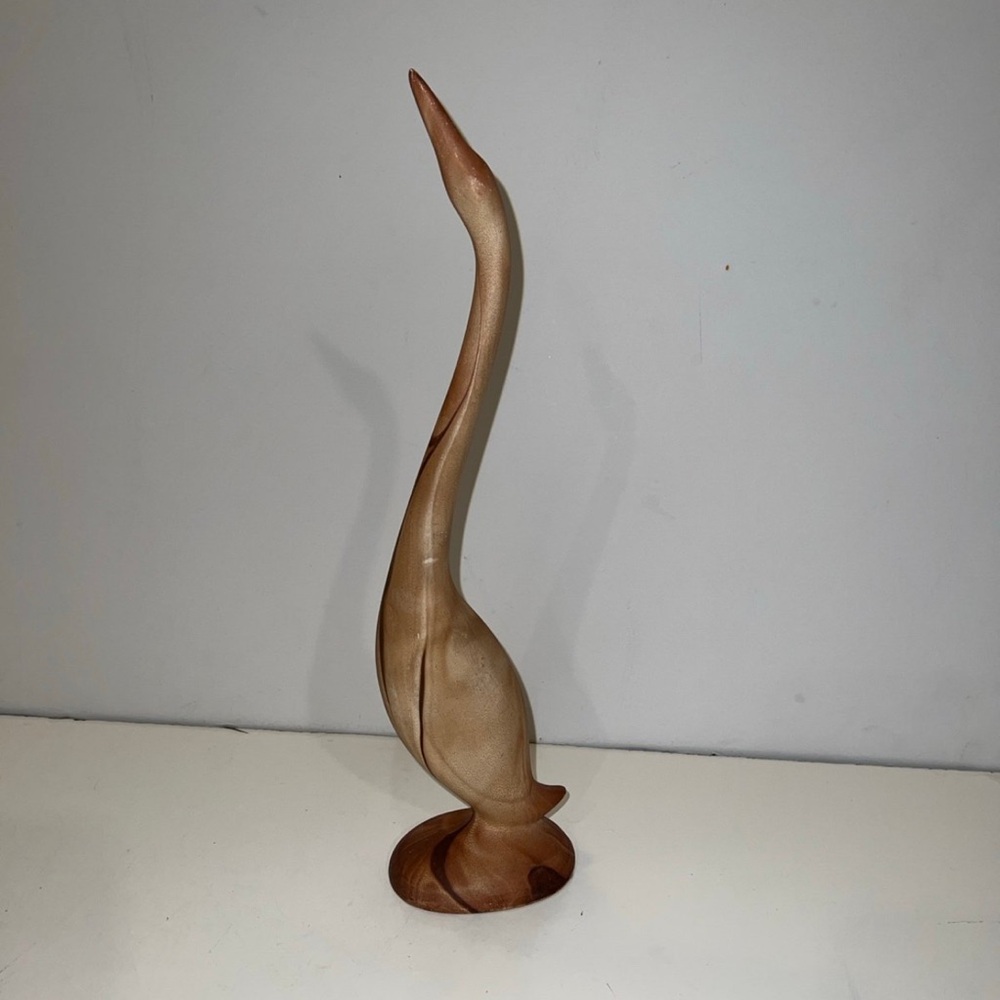 Tall Terra Cotta Pottery Bird